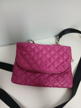 CLARKS Quilted Fuchsia Crossbody Bag - Women's Shoulder Bag